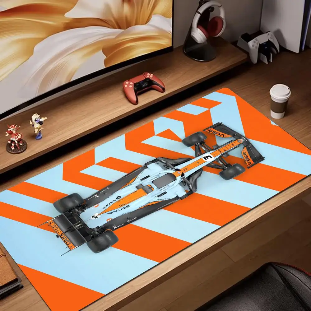 

Orange F1 racing car design Mouse Pad rubber anti-slip Desk Mat gamer pc accessories Gaming mat keypad expansion mousepad