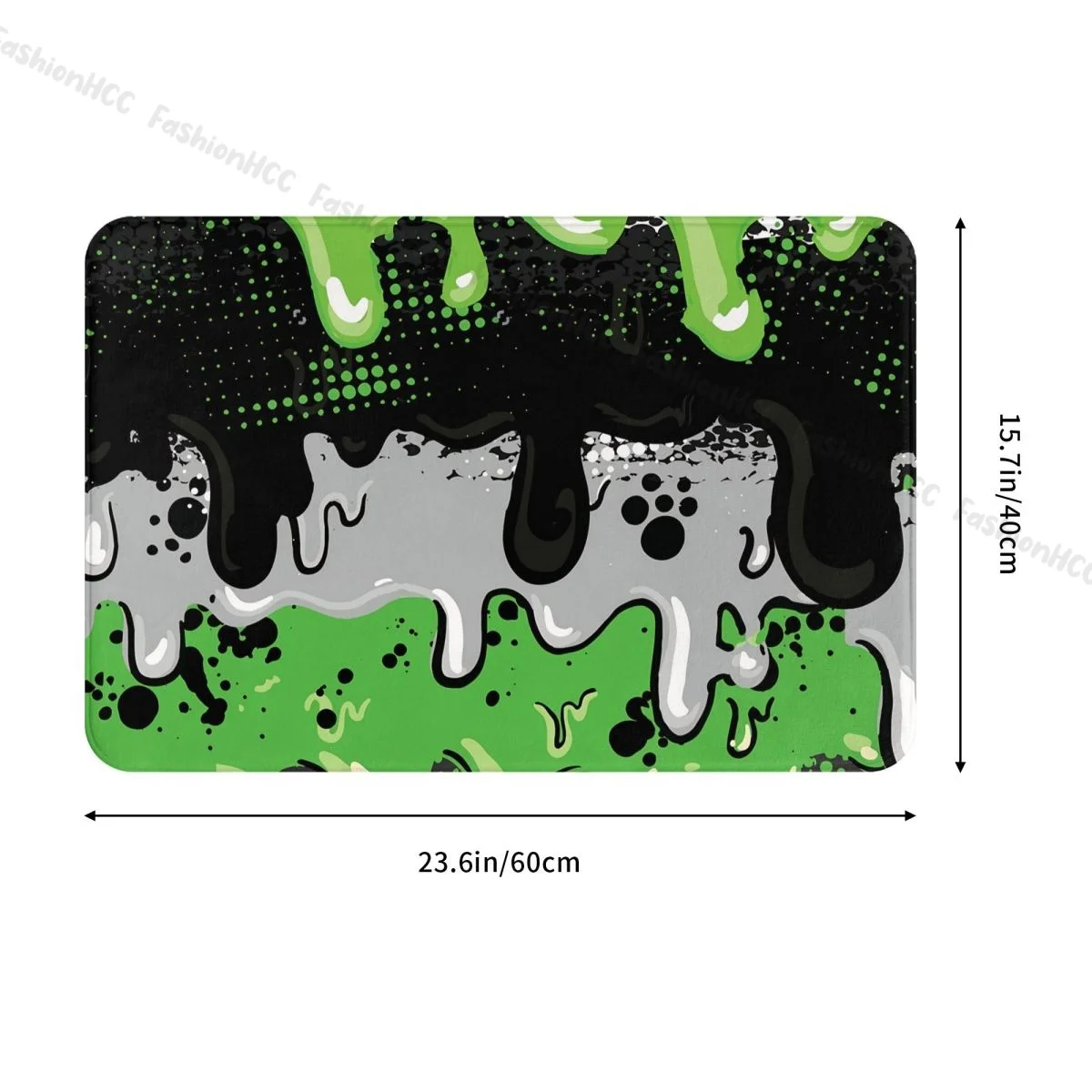 Graffiti Art Pattern Non-slip Doormat Grunge Spot Pattern Spray Paint Bath Bedroom Mat Prayer Carpet Home Modern Decor