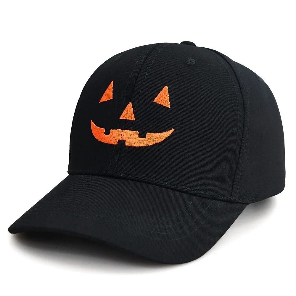 

Fashion Breathable Halloween Baseball Cap UV Protection Lightweight Pumpkin Embroidery Hat Cotton Creative Sunshade Cap Festival
