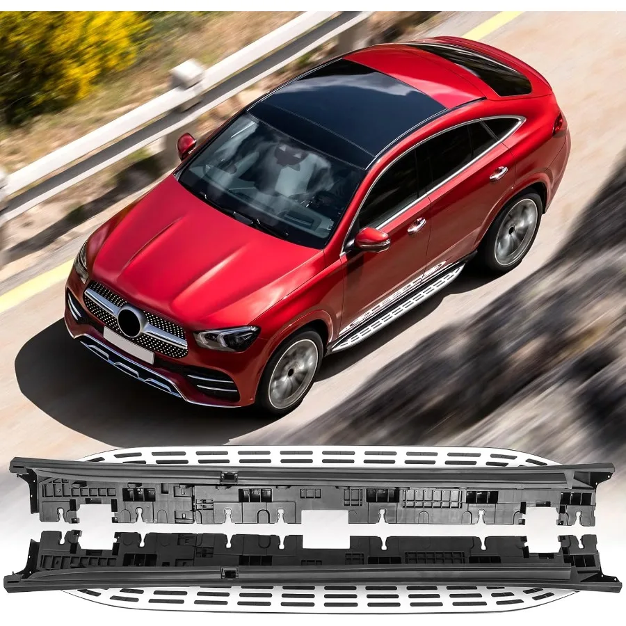 

Aluminum Side Step Running Boards Nerf Bars for 20202024 Mercedes Benz GLEClass Coupe C167 GLE 53 AMG GLE 63 AMG Passenger and