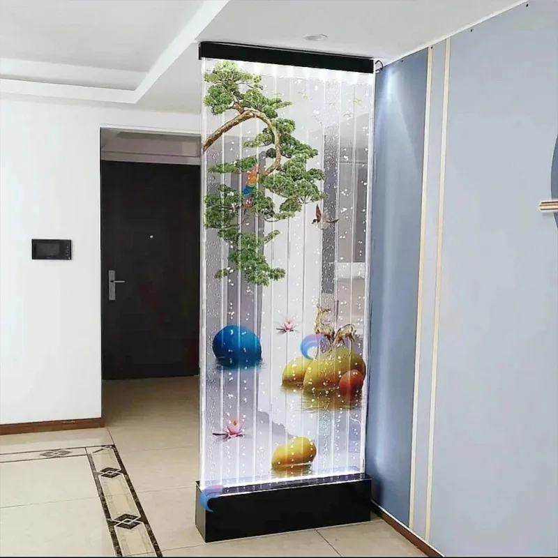 custom.China Supplier Acrylic Dancing Flower Pattern Wall Bubble Panel