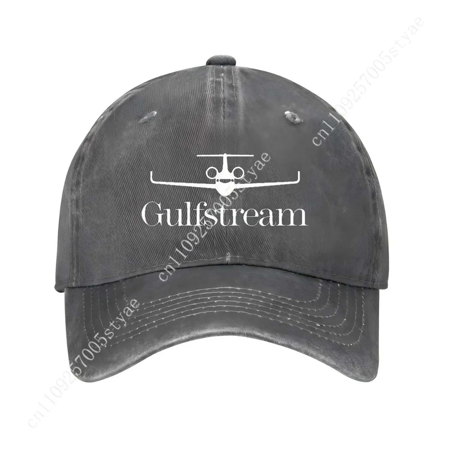 Gulfstream Airplane Logo Baseball Cap Cotton Adjustable Casual Hat for Men Women view 2