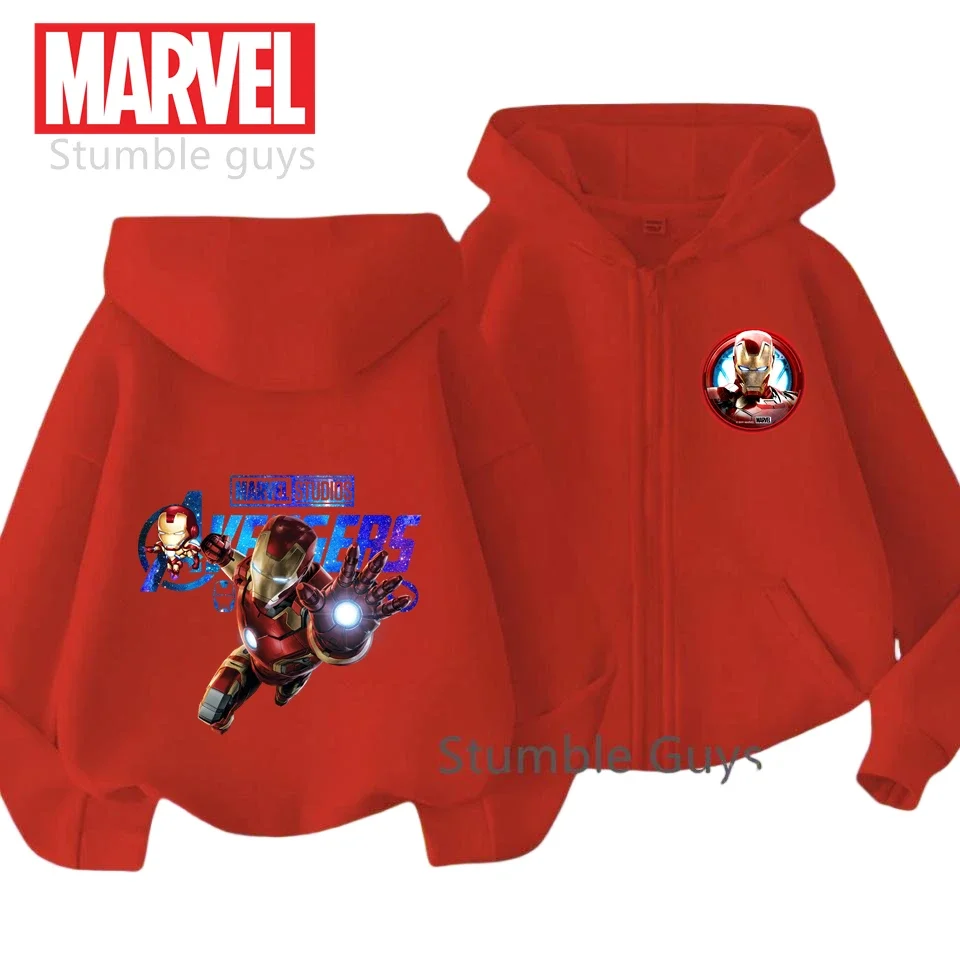 

Kids Iron Man Avengers Zipper Hoodies Spring Autumn Marvel Clothes Boys Girls Trendy Fashion Tracksuit