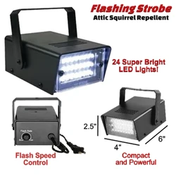 24 LED Strobe Flash Light Remote Control Flash LED White Stage Lights Adjustable Speed Stage Disco DJ Home Party Lighting Effect