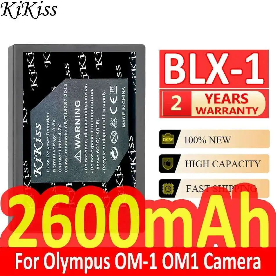 

Аккумулятор для камеры Blx-1 высокой емкости 2600 мАч для стабильной камеры Olympus OM-1 OM1