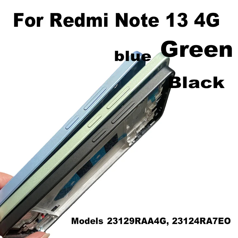 

Для Xiaomi Redmi Note 13 4G средняя рамка ЖК-экран передняя рамка корпус безель замена пластины шасси