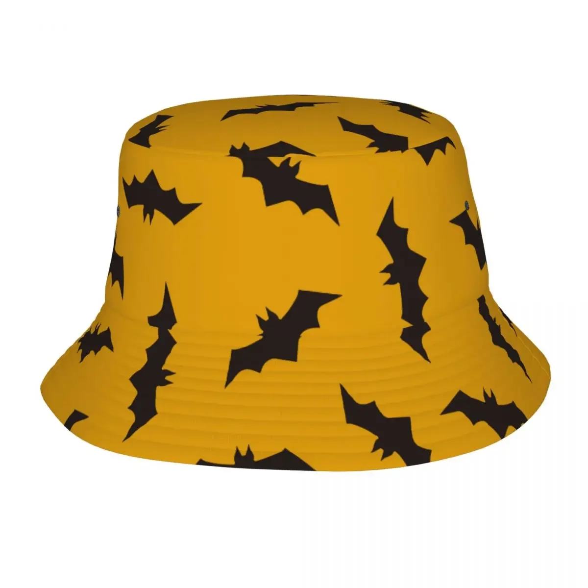 Halloween Bats Bucket Hat for Woman Summer Travel Floppy Hat Style Foldable for Outdoor Sport Fishing Cap Boonie Hat