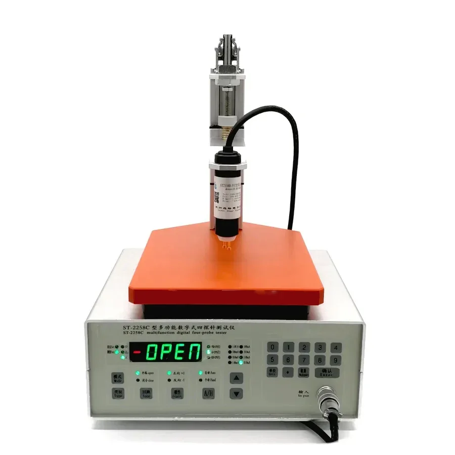 Multi Function Digital Four Probe Resistivity Tester Semiconductor Square Resistance Meter