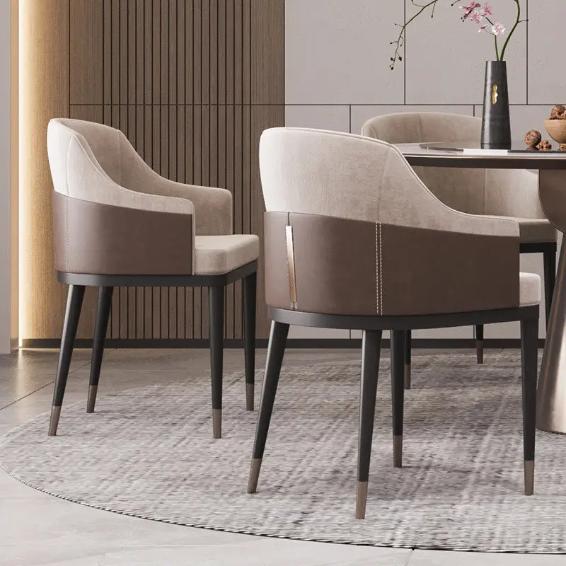 Backrest Rest Dinner Chairs Upholstery Classic Restaurant Salon Dining Chairs Accent Kitchen Sillas Para Comedor Furniture Home