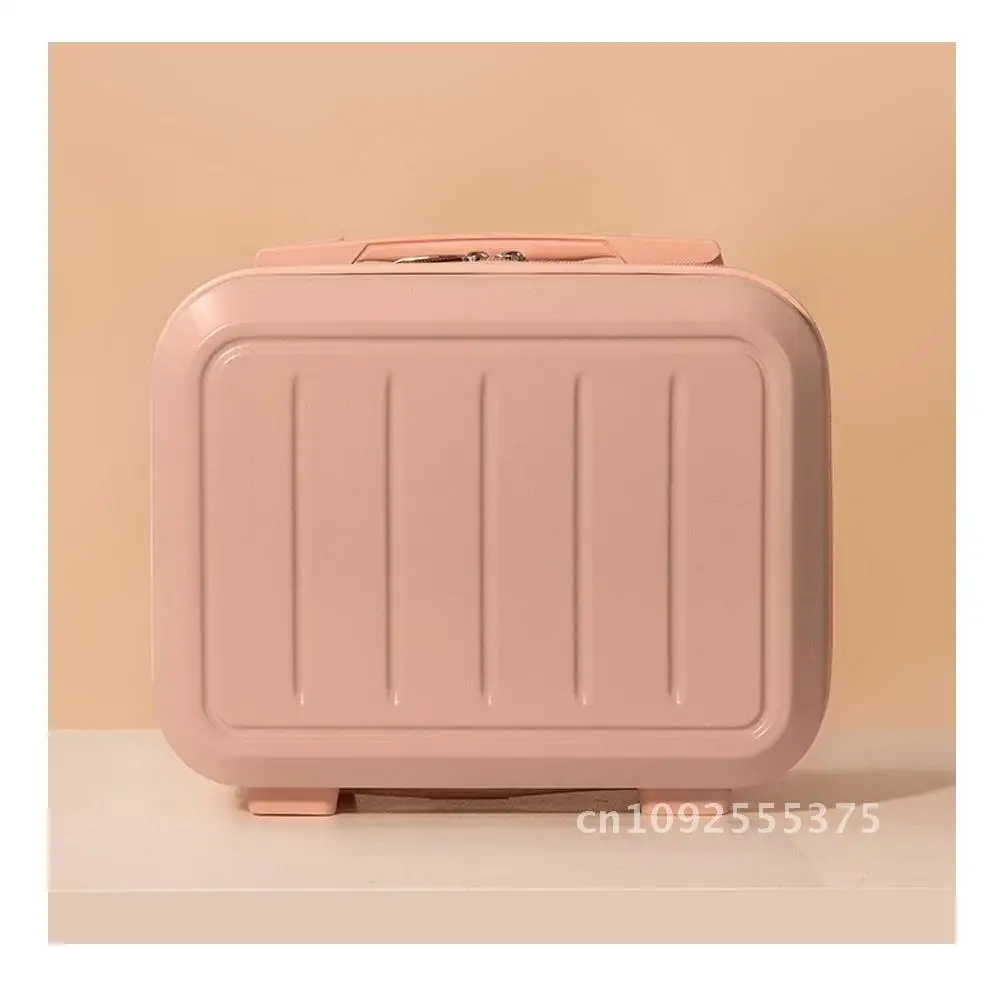 Petite valise de voyage pour femme, matériau compressif, ABS haute résistance, anti-rayures avec poignée, bagage, taille 30-17-23cm, 2023