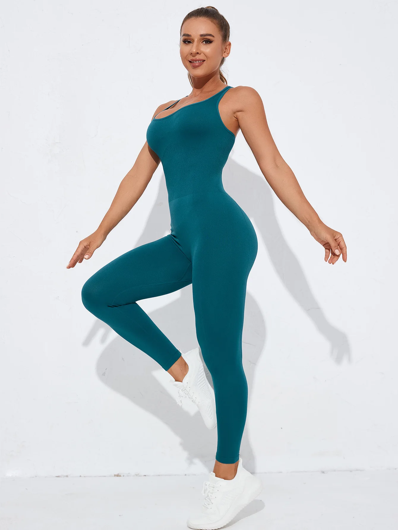 

New Quick-drying Seamless Yoga Shaper One-piece Sexy Sleeveless One-piece Sports Fitness Yoga Clothes for Women