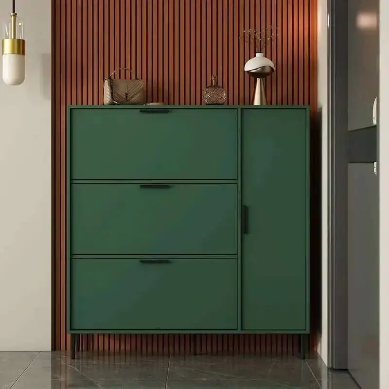 

Modern Shoe Rack Luxury Space Saving Nordic Living Room Shoe Cabinet Storage Wooden Armario Para Sapatos Home Furniture