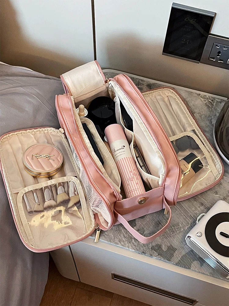portable-travel-waterproof-makeup-bag-large-capacity-storage-case-compact-japanese-design-outdoor-camping-essential