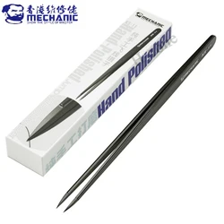 MECHANIC KS-11 Hand Polished Jumper Non-magnetic Tweezers Tip Precision Stainless Steel Mobile Phone Repair Manual Tool