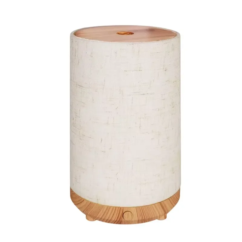 Portable Ultrasonic Aromatherapy Diffuser with Fabric Cover Wireless Essential Oil Humidifier for Home Bedroom Night Light