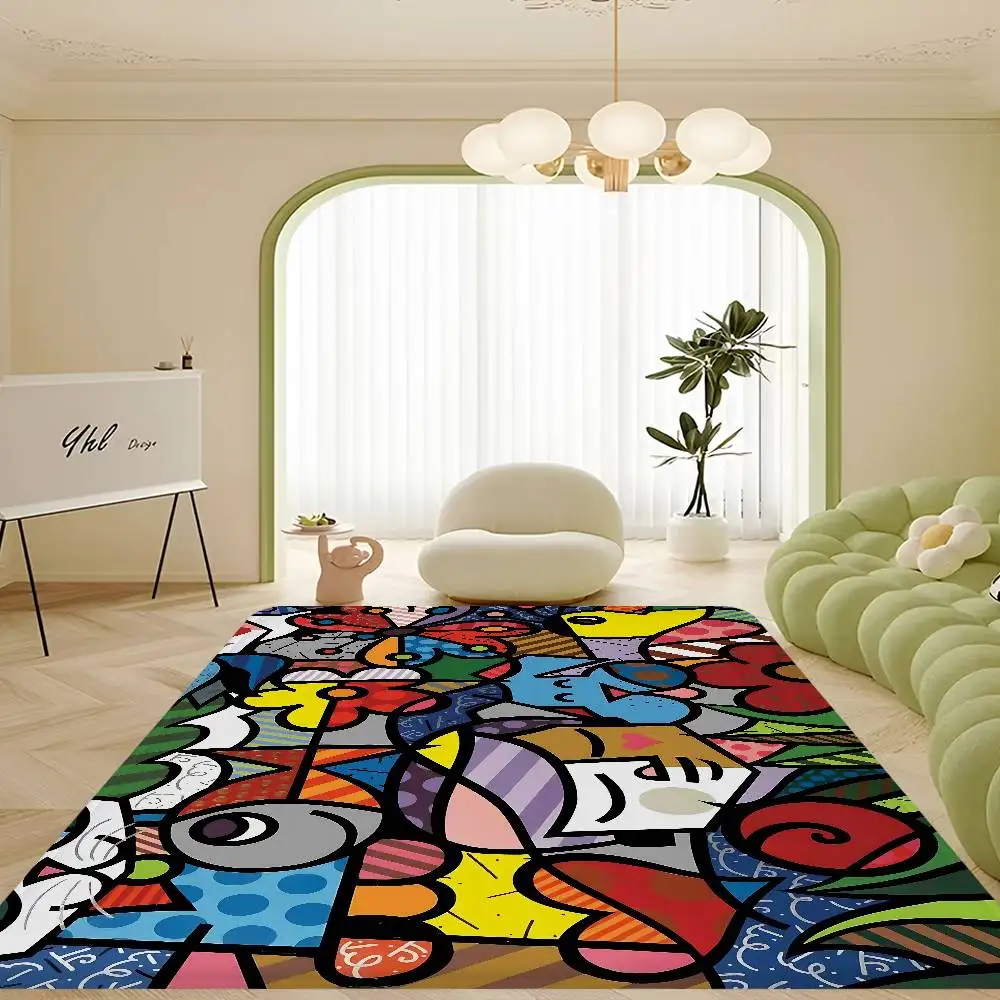 

Britto Floor Mat Floor Mat Rectangle Anti-slip Home Soft Badmat Front Door Indoor Outdoor Mat Welcome Doormat