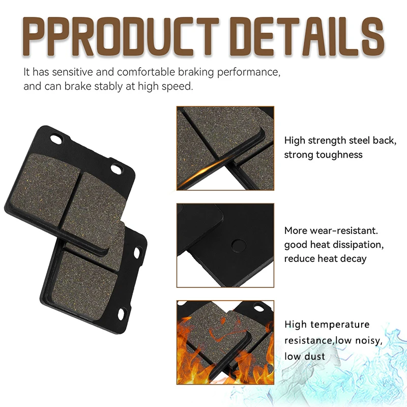 Motorcycle Front or Rear Brake Pads for Suzuki VL 1500 1998-2001 VS 1400 Intruder VS1400 1987-2003 GV1400 1986 GSX1100 1984-1986