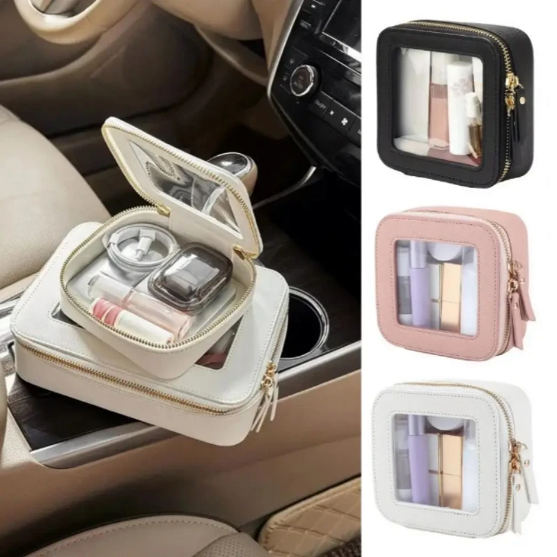 

Travel Makeup Bag Small Waterproof Toiletry Pouch Cosmetic Bag Portable Makeup Case Organizer With Clear Window For Women