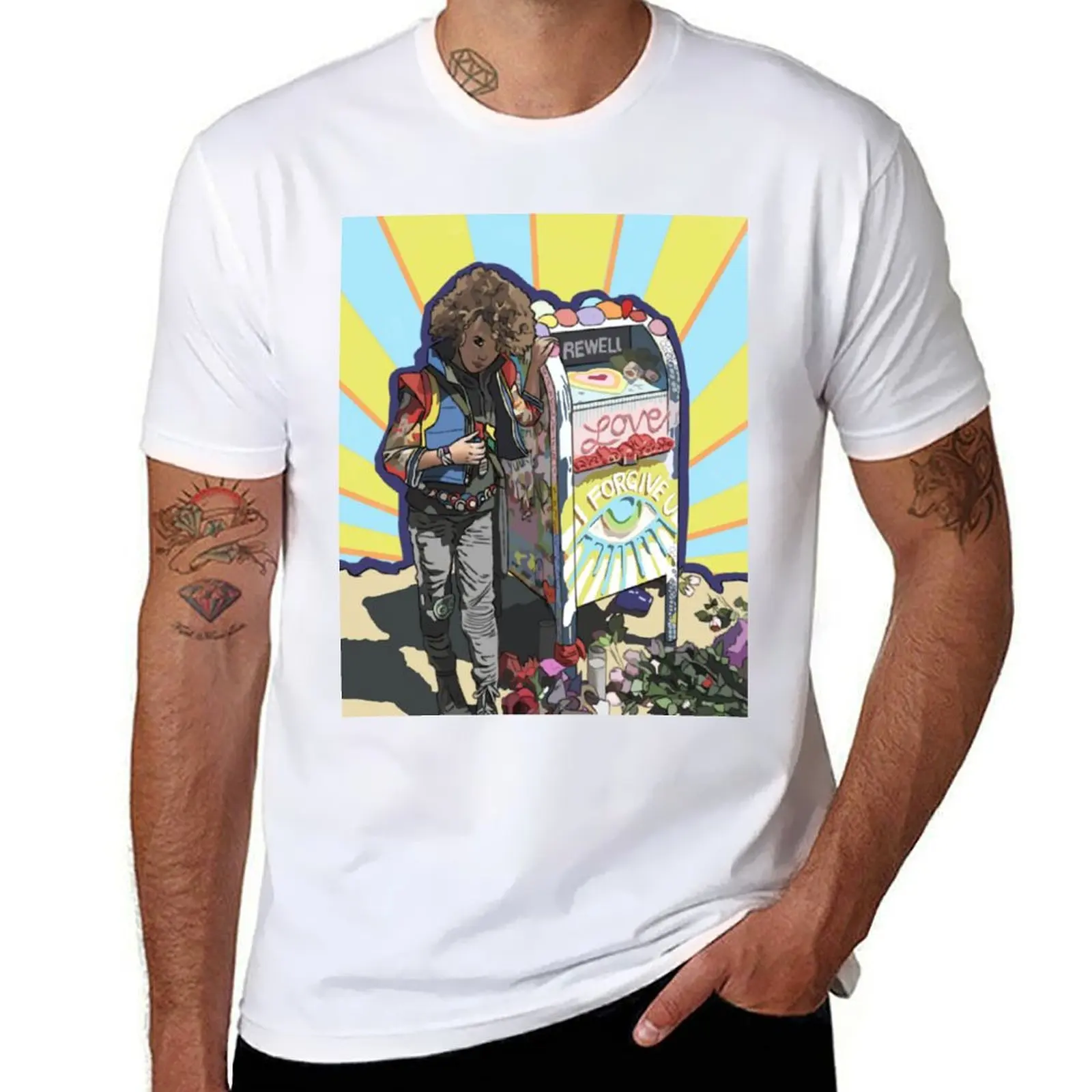 

The Girl at The Mailbox T-Shirt essential t shirt man t shirt luxury funny t shirts dark humor T-Shirt