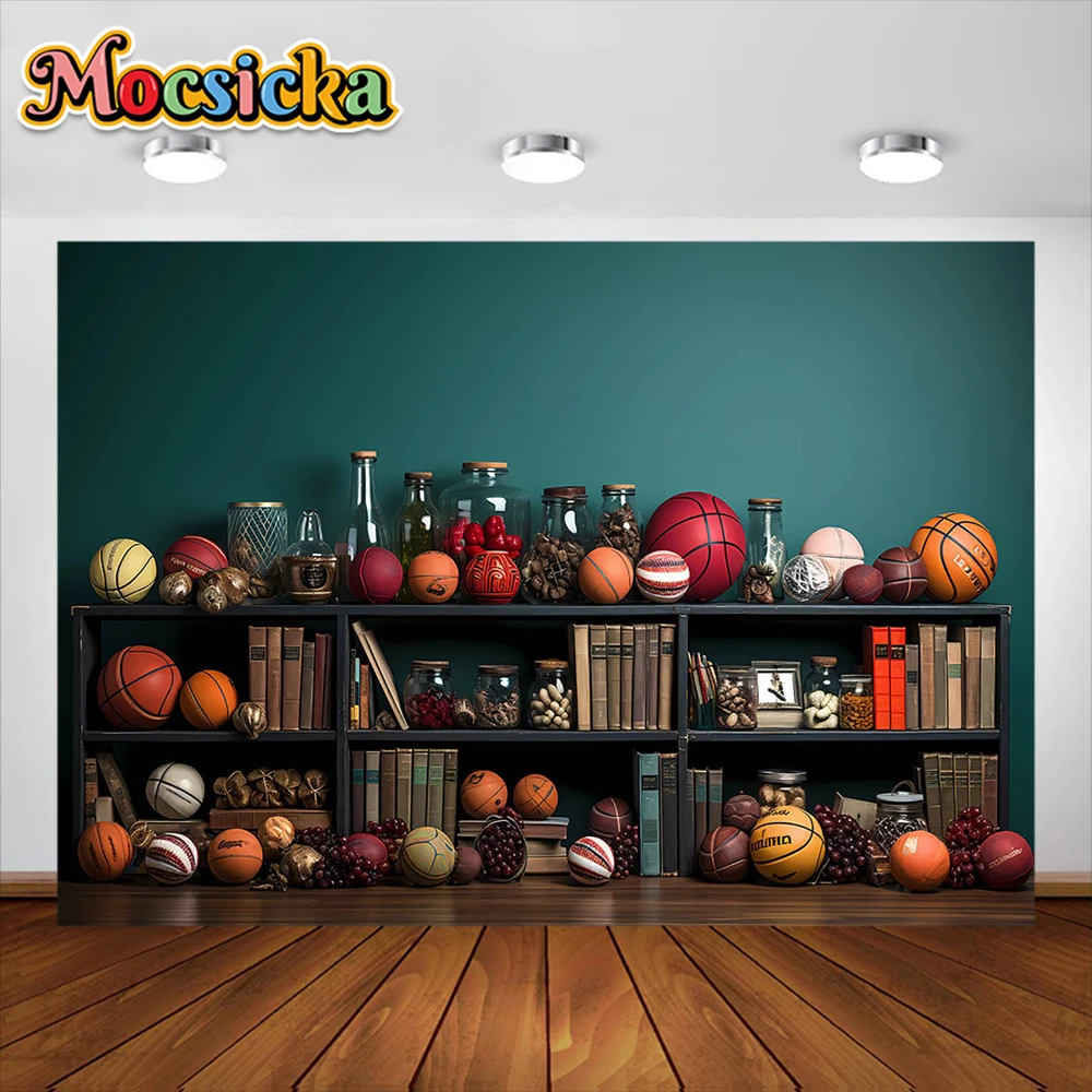 

Mocsicka Back To School Photography Background Bookshelf Desk Student Graduation Party Banner Photo Studio Photo Background