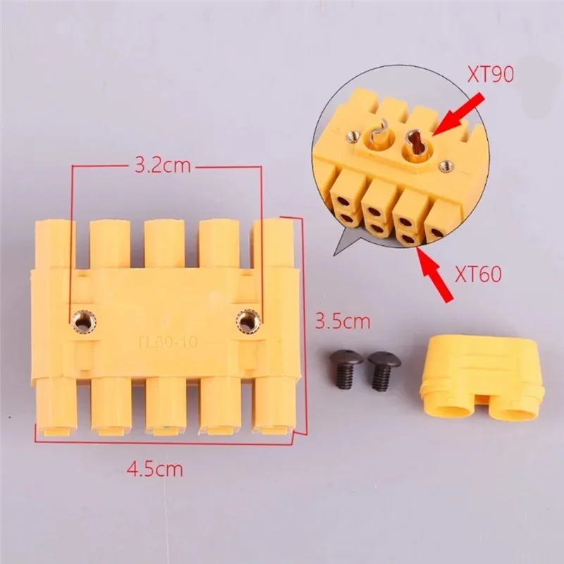 Модуль распределения питания сильного тока TL60-10 XT60 Ступица мощности для большого совместимого многоосевого для радиоуправляемого мультикоптера