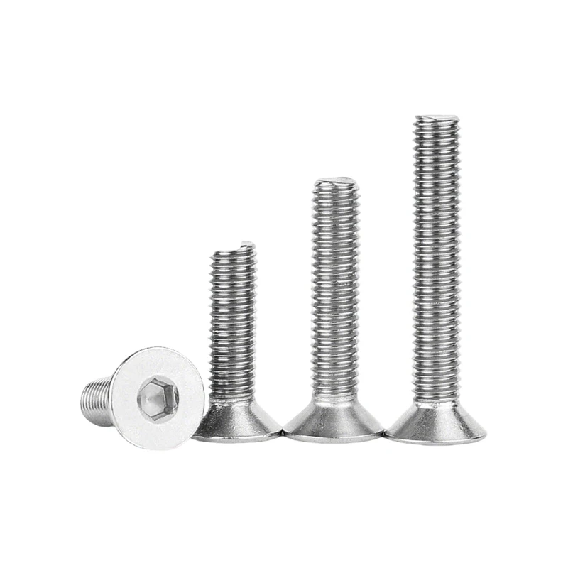 316 Stainless Steel Hexagon Socket Countersunk Head Screw A4-70 DIN7991 M3 M4 M5 M6 M8 M10 Allen Bolt Fastener image 4