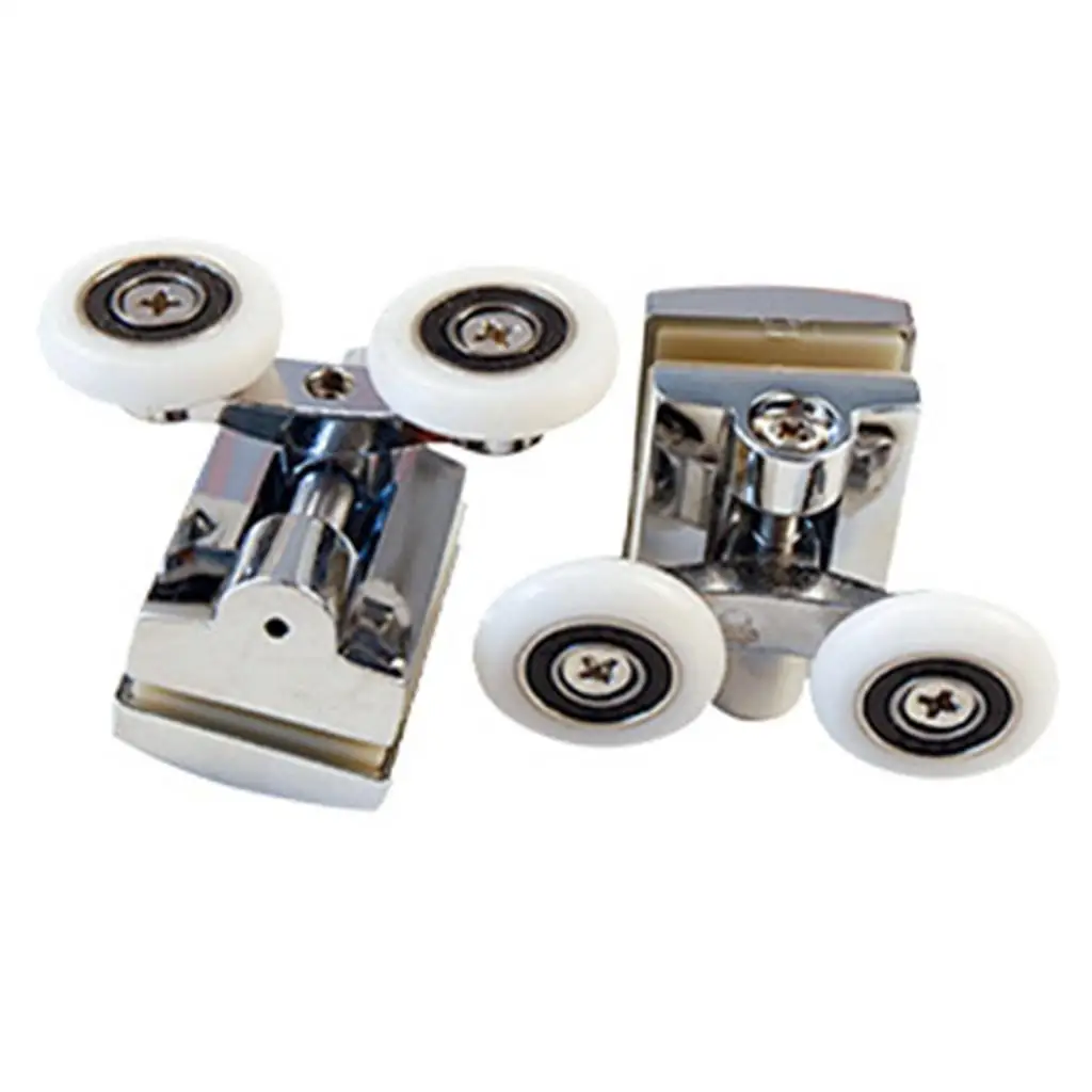 

2 шт./двойные верхние ролики для душевой двери для раздвижной душевой двери