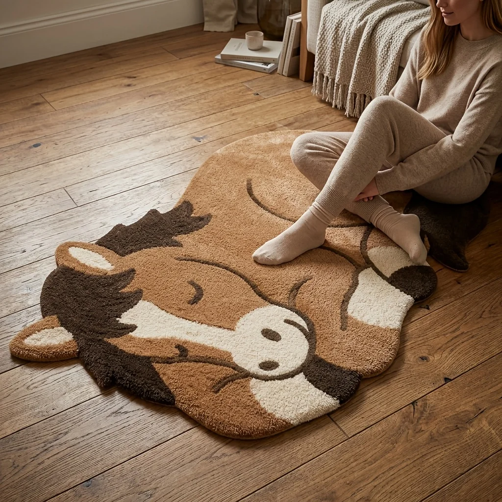 Cool Lighter Shaped Rug Flame Pattern Tufted Floor Mat Soft Non Slip Washable Area Carpet Teen Gaming Room Street Home Decor