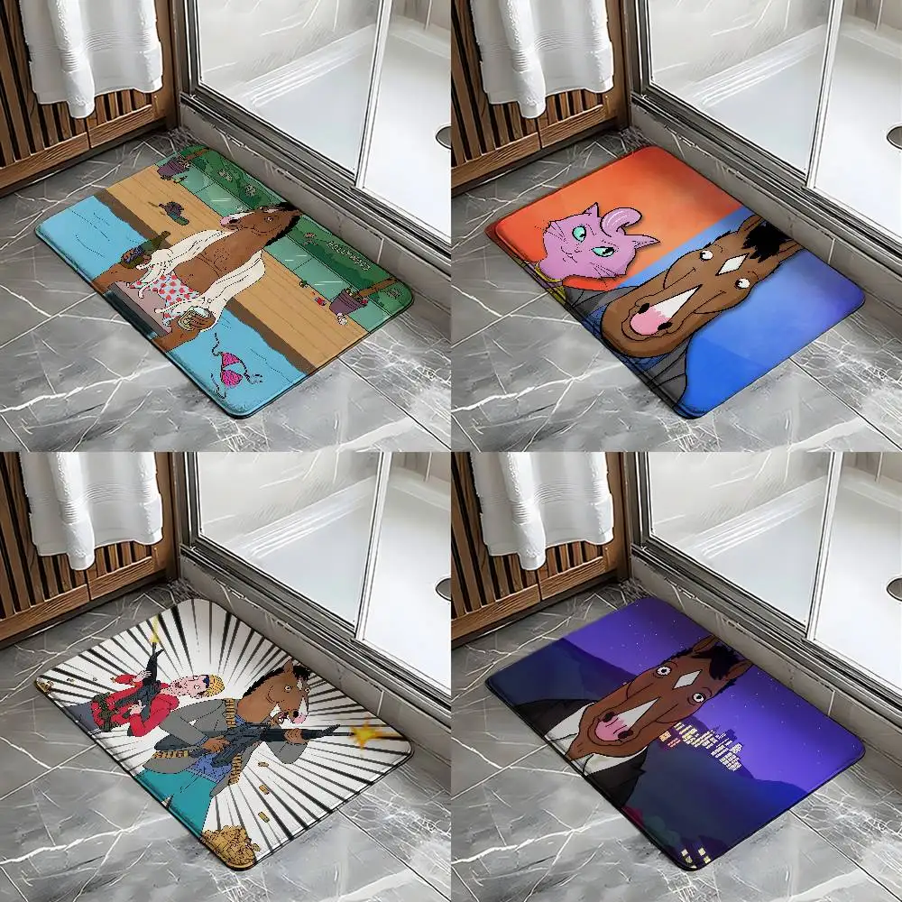 BOJACK HORSEMAN Entry Door Floor Mat Festive Decorations Carpet Bathroom Anti-slip Mat Entrance Doormat