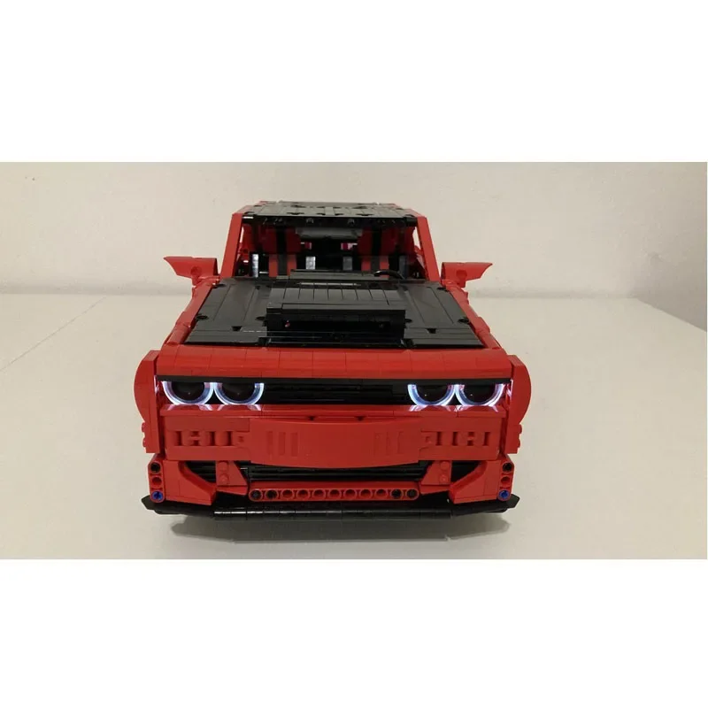 MOC- 115055   Rood Nieuwe Supercar Racing Bouwsteen Model 2499 Onderdelen MOC Creatieve Jongen Kinderen Kerst Bouwstenen Speelgoed Cadeau