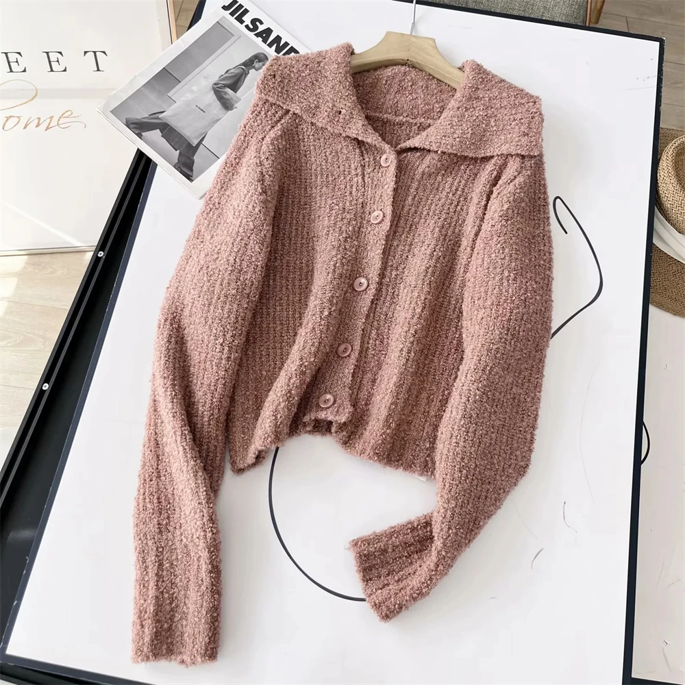 Cos Lris Knitted Cardigan Women\'s Simple and Casual Long Sleeve Sweater 2024 Autumn New Product 1203300001