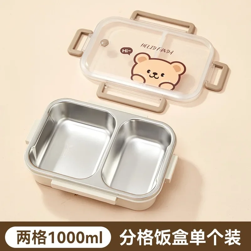 WORTHBUY Portable Sealed Lunch Box With Compartments For Kids Student Microwave Safe Bento Box Picnic Fruit Salad Food Container images - 6