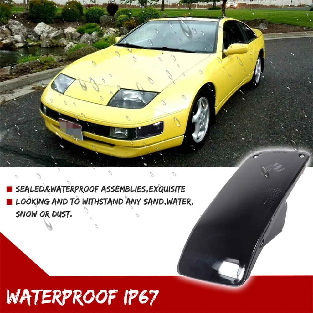 For Nissan 300ZX Z Z32 1990 1991 1992 1993 1994 1995 1996 Front Bumper Side Marker Light Cover Shells No Bulb Car Accessories