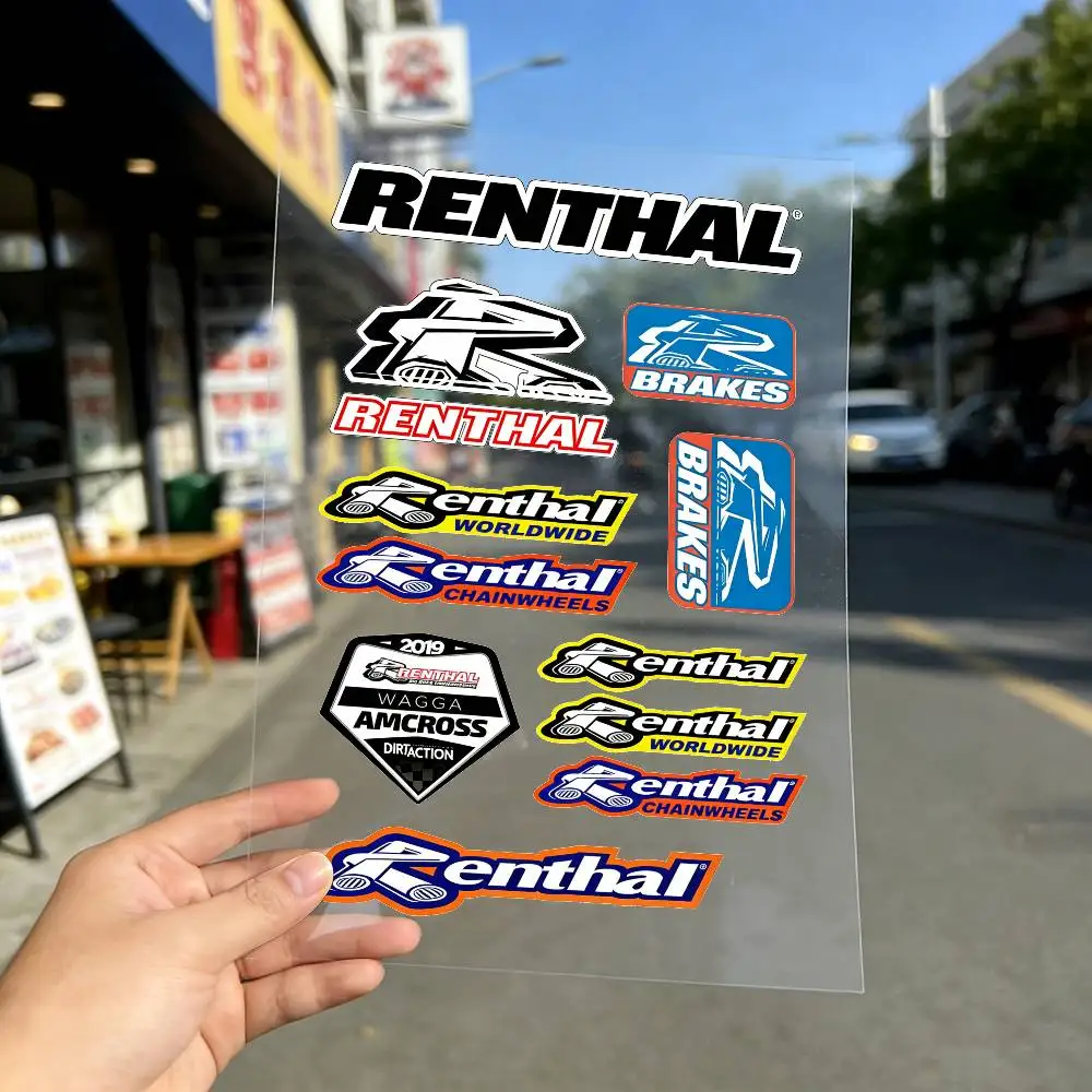 For RENTHAL Reflective Motorcycle Stickers Waterproof Vinyl Decals For Motorbike Helmet Fuel Tank Bike