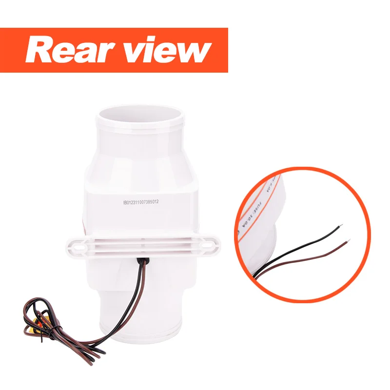Neuer 3-Zoll 12V Inline-Marine-Lüfter für Boot Bilge Küche Motor Belüftung Kühlung