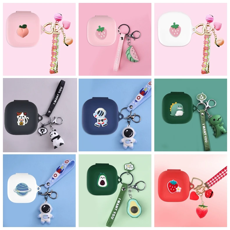 การ์ตูนพีช/AvocadoCase สำหรับ Anker Soundcore Life P3น่ารักสัตว์ซิลิโคนบลูทูธหูฟังกรณี Fundas