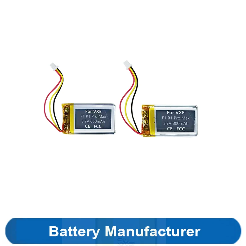 Original 660-800mAh Battery Compatible with VXE R1 F1 Pro Max Moba Wireless Game Mouse Model 502540 Replacement Part