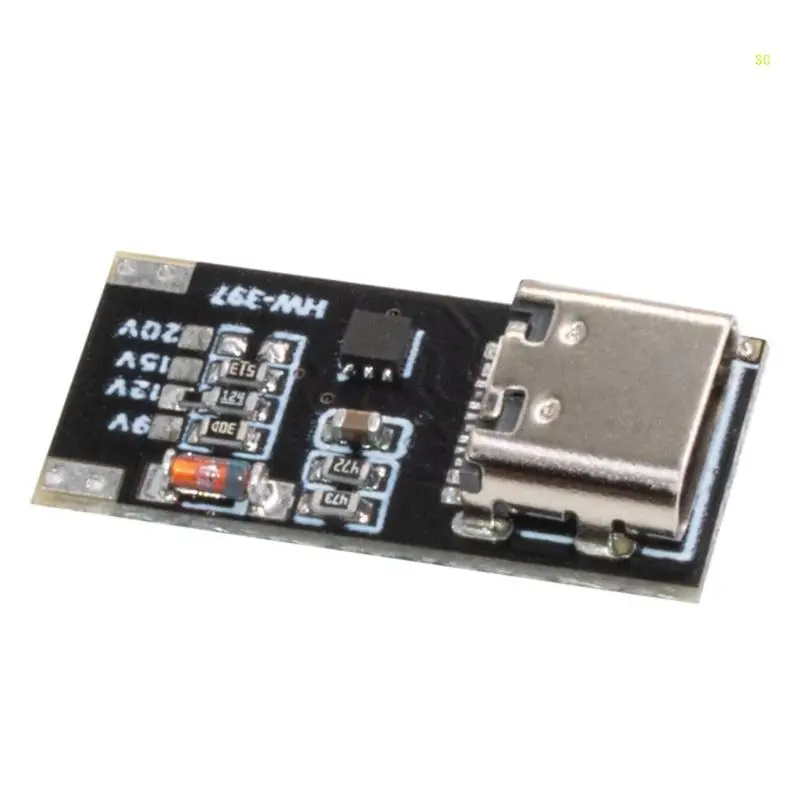 Placa disparo protocolo voltaje carga rápida USB, compatible con PD/QC3.0 para enrutador y módem 9/12/15/20V, envío