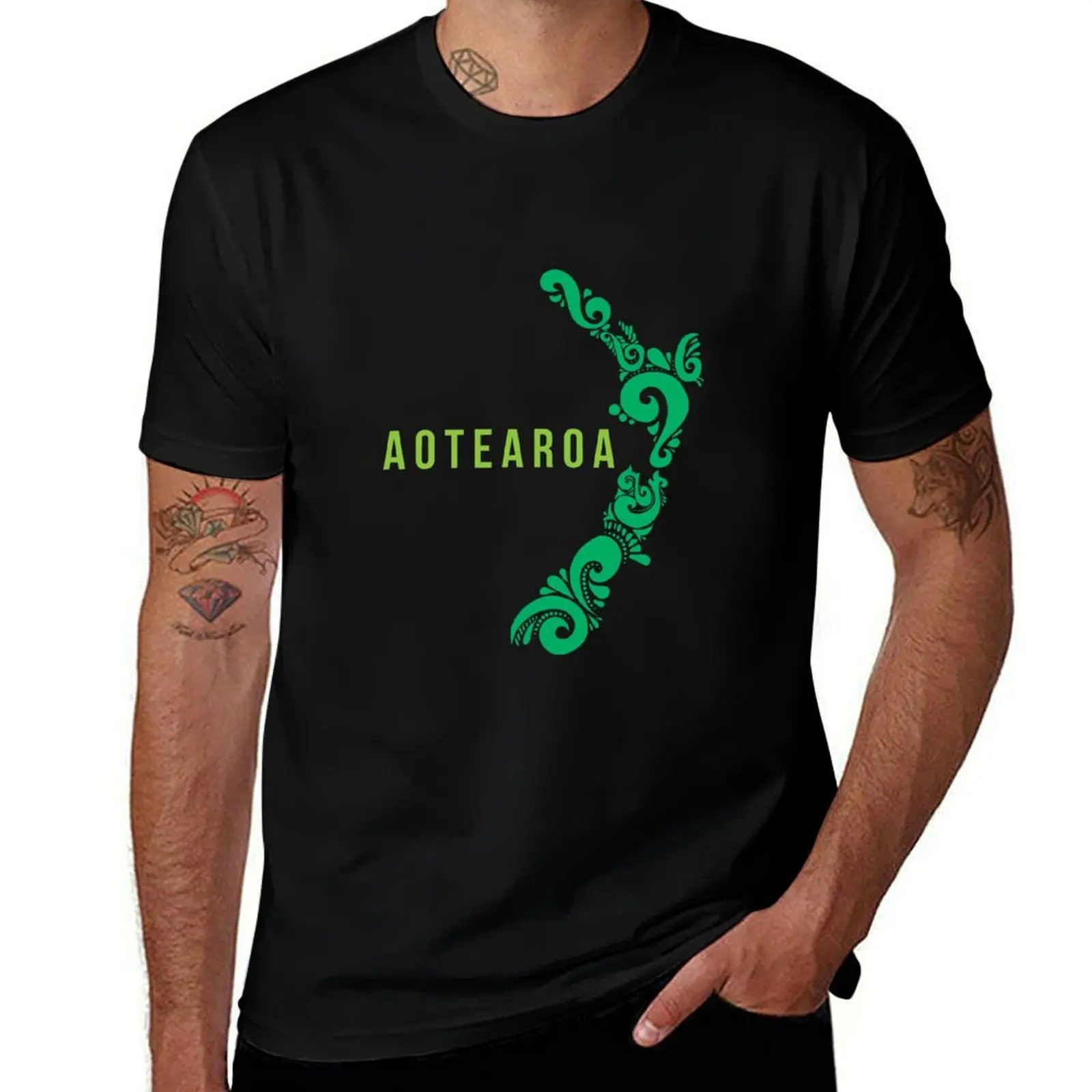 

New Zealand Map Aotearoa New Zealander Gift Idea T-Shirt kawaii clothes tops anime graphic tee shirt men t shirt
