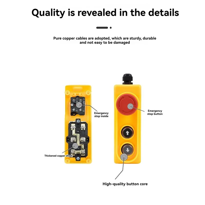 

RMWIN-выключатель аварийной остановки, электрический переключатель подъемника, 2,2 кВт, электрический переключатель подъемника с прямым управлением, 220 В