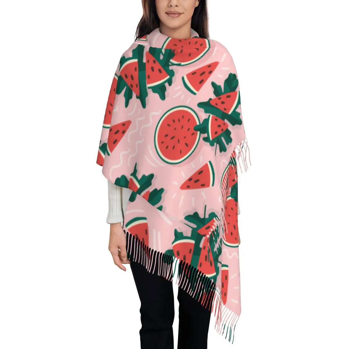 

Watermelon Women's Tassel Shawl Scarf Fashion Scarf