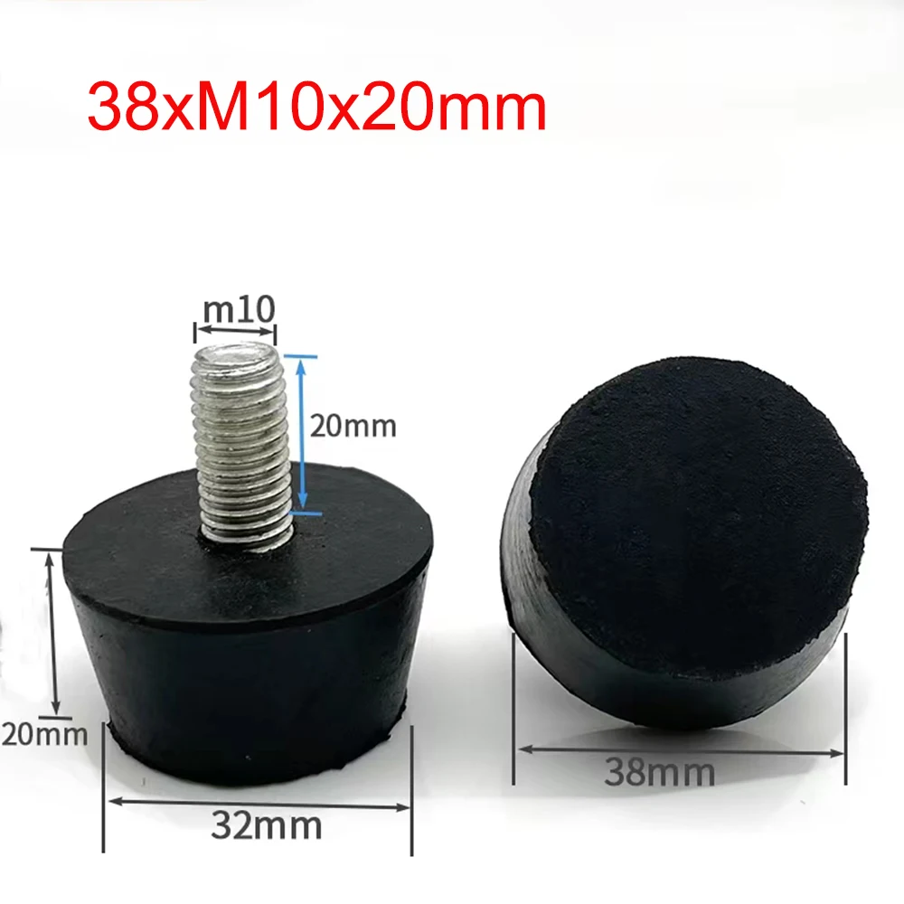 1-10PCS With screws M8 M10 Rubber Table And Chair Foot pad Furniture Leg Anti-Skid Adjustable Platform Foot Floor Protector