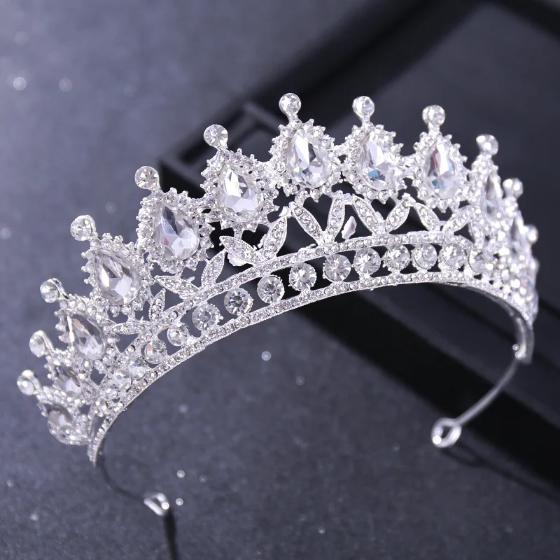 

Luxury Crystal Tiaras For Women Rhinestone Crown Bridal Wedding Prom Party Cosplay Dance Hair Accessories Baroque Style Elegant