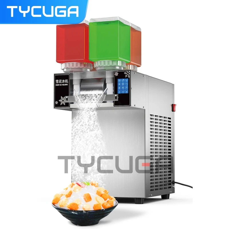 

180KG/24H Snowflake Ice Shaving Device 1200W Ice Maker Snow Shaver Machine Shaved Ice Korea Bingsu Soft Ice Shaving Maker 110V