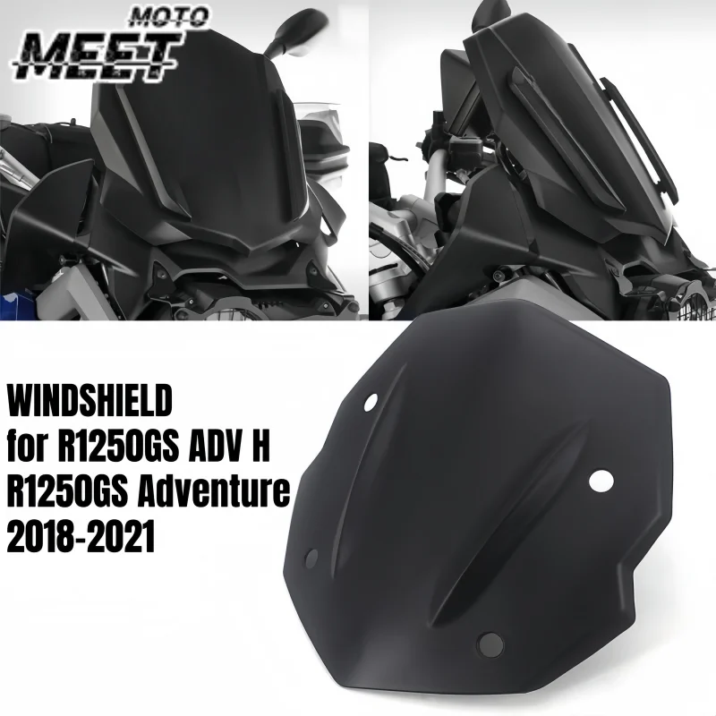 Motorcycle FOR R1250GS ADV H Adventure R1250GS ADV H 2018-2022 Front Windshield Windscreen Airflow Wind Deflector R1250GS ADV H