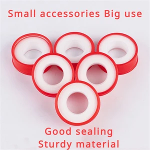 Red Ribbon Shell Nguyên liệu thô, băng chống thấm PTFE, hệ thống ống nước và kỹ thuật sưởi ấm, thấy sửa chữa rò rỉ nước phòng ngừa 12 Ribbon Red Bán hàng chính - №12