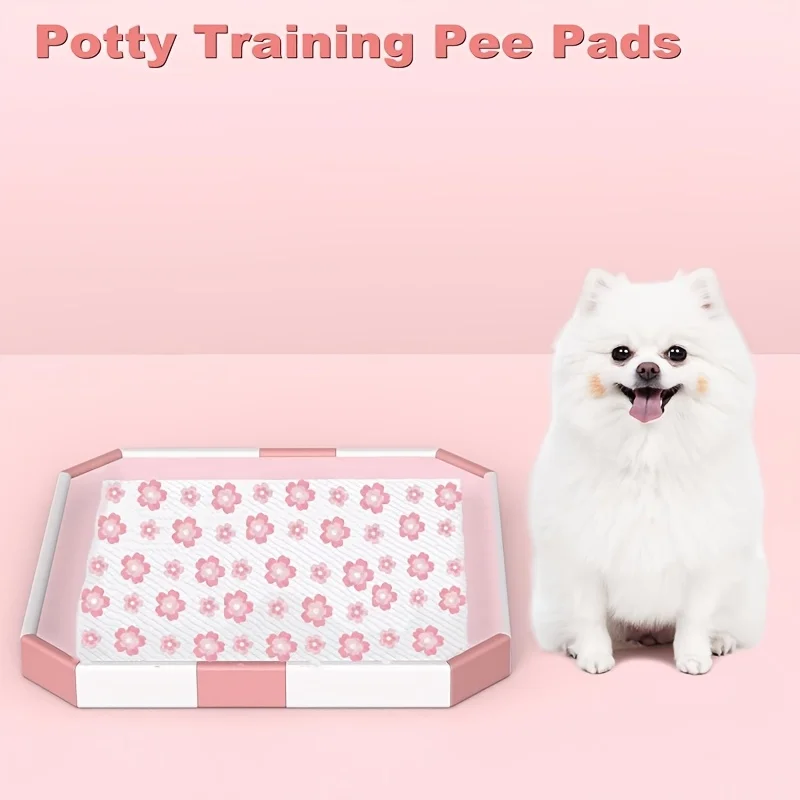 Six Layer Absorbent Leak Proof Quick Dry Pet Pee Pads Four Sizes Puppy Training Mats For Dogs Cats Rabbits Indoor Home Use