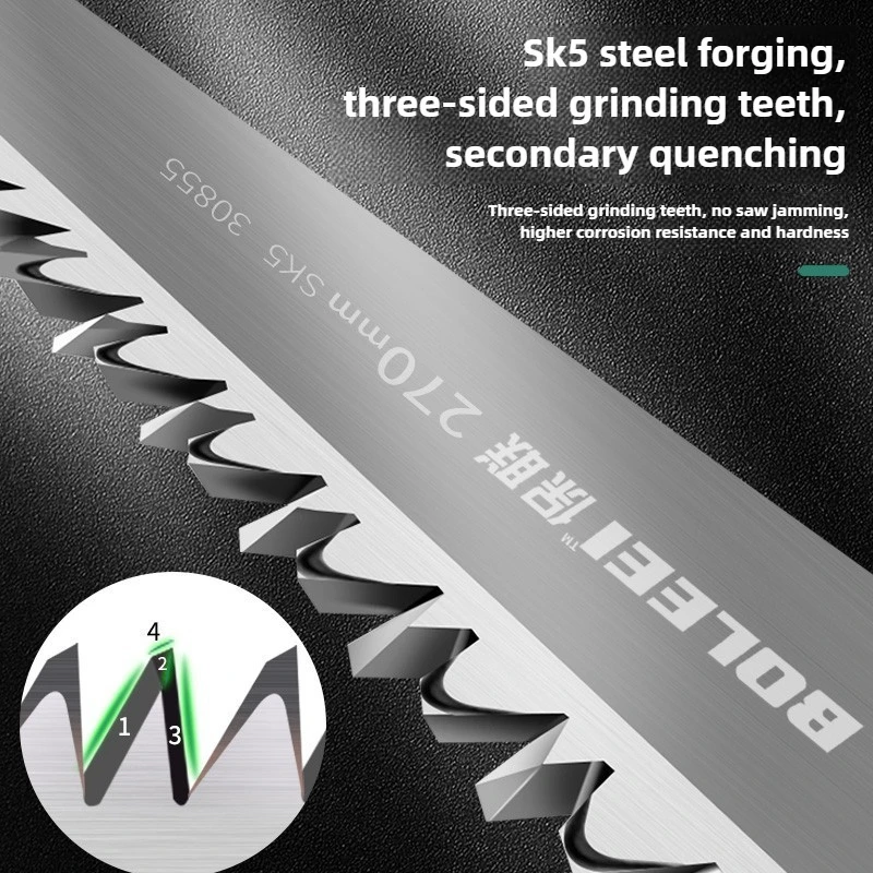 바오리안 핸드쏘, 일본식 톱, 나무 절단 도구, 정원 벌목 도구, 목공 톱, 가정용 소형 휴대용 도구