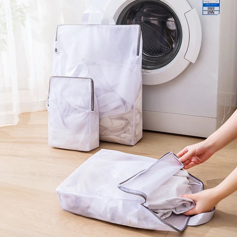 3D Laundry Bag With Handle Mesh Delicate Lingerie Dirty Clothes Wash Durable Washing Machine Protective Anti-Deformation