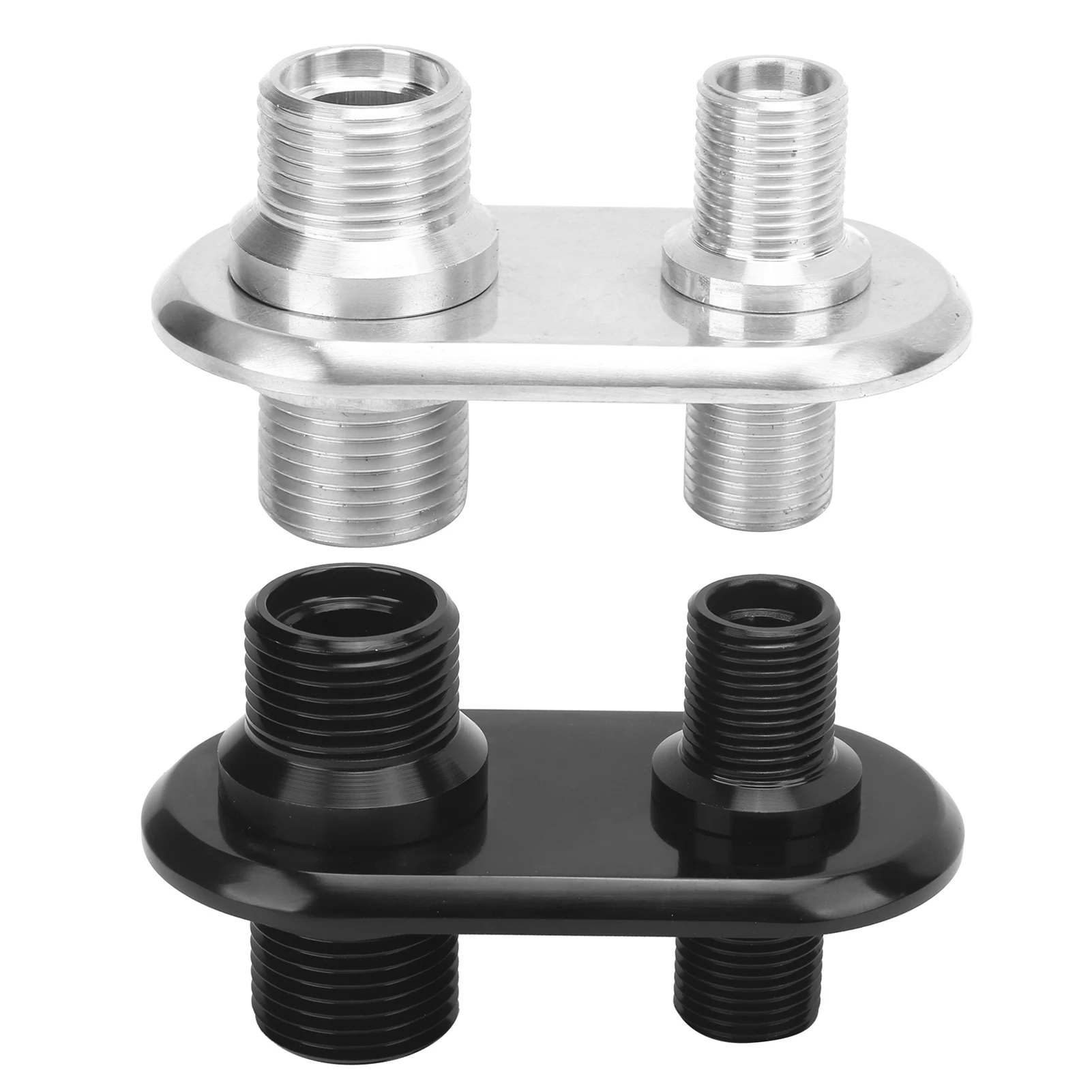 

Car 2‑Port Air Conditioner Bulkhead Connector Universal Modification Replacement for Hot Rod Firewall Bulkhead Heater Bulkhead